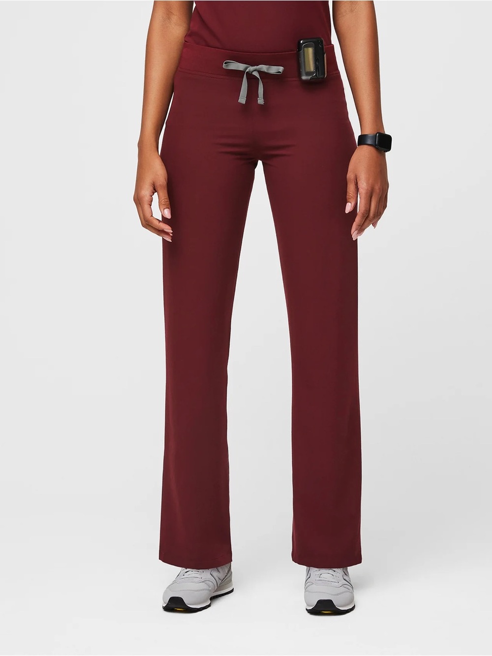 FIGS Livingston Scrub Pants Burgundy Size L Medical Nurse Uniform